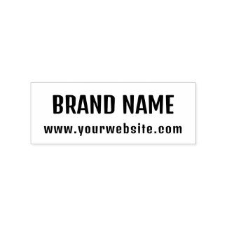 Moderne, fette typografische Geschäftsbrand-Websit Gummistempel