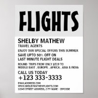 Moderne, fette Werbung für Flugzeuge