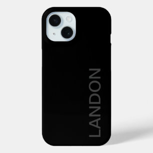 Moderne, fettgedruckte Schwarz-Weiß-Text Case-Mate iPhone Hülle