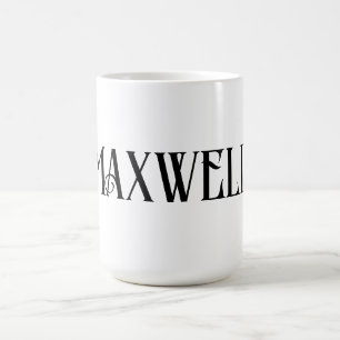 Moderne fettschriftliche Typografie des ersten Fam Kaffeetasse