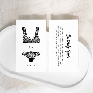 Moderne Fingerabdruck-Panty-Spielgröße Begleitkarte