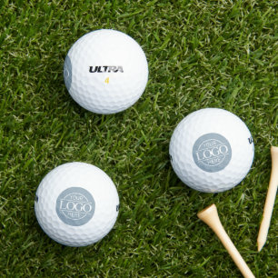 Moderne Firmenlogo Geschäft Blau Gebrandet Golfball