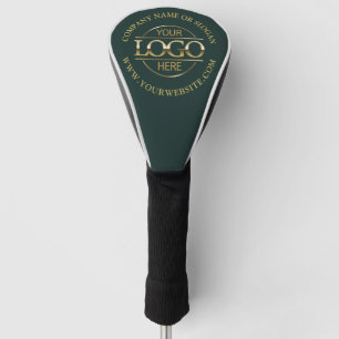 Moderne Firmenlogo Geschäft Grün Gebrandet Golf Headcover