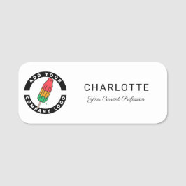 Moderne Firmenlogos Firmenangestellte nach Maß Namensschild