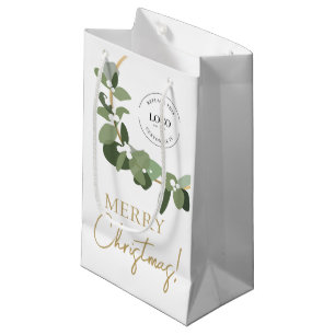 Moderne Firmenlogos Frohe Weihnachten Kleine Geschenktüte