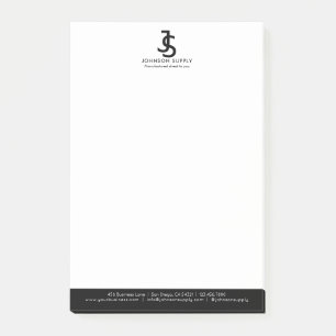 Moderne Firmenmonogramm-Logo für Unternehmen mit i Post-it Klebezettel