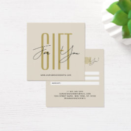 Moderne Firmenschriftart Schrift cremige Geschenkk