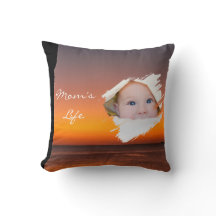 Moderne First Mother’s Day Zierkissen - Sonnenunte
