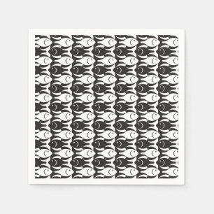 Moderne Fische der Mitte des Jahrhunderts, Serviette