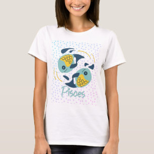 Moderne Fische-Fisch-Zodiak-T-Shirt T-Shirt
