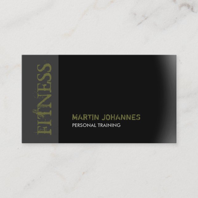Moderne Fitness Personal Training Business Card Visitenkarte (Vorderseite)