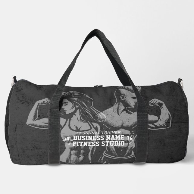 Moderne Fitness Trainer Bodybuilding Gym Instructo Duffle Bag (Vorderseite)
