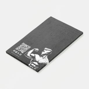 Moderne Fitness Trainer Bodybuilding Gym Instructo Post-it Klebezettel