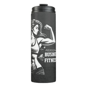 Moderne Fitness Trainer Bodybuilding Gym Instructo Thermosbecher