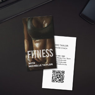 Moderne Fitness-Trainerin Coach Visitenkarte