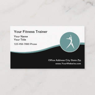 Moderne Fitness und Rehab Visitenkarte