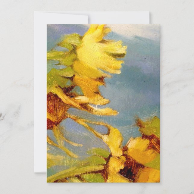 Moderne flache Note Card Karte (Vorderseite)