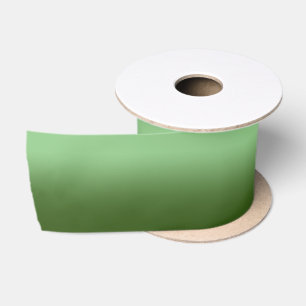 Moderne Fläche und Waldgrün Ombre Satinband