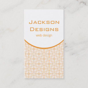 Moderne Flair-Visitenkarte, Mandarine Visitenkarte