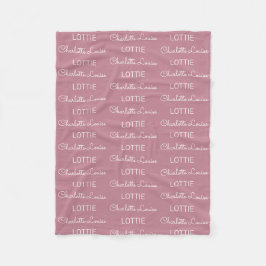 Moderne Fleece Personalisiert Name Baby Blanket