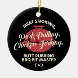 Moderne Fleischrauchen GRILLEN Pit Master Vater Keramik Ornament
