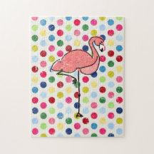 Moderne flippige Flamingo-Tupfen