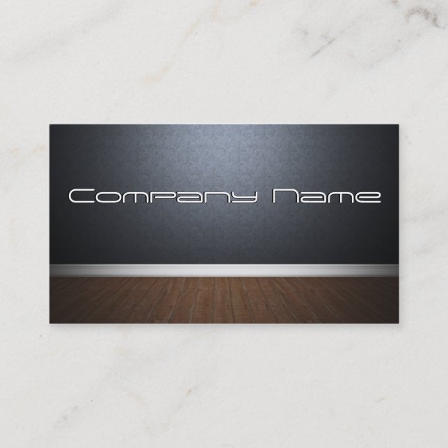 Moderne Floor and Wall Business Card Visitenkarte (Vorderseite)