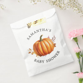 Moderne Floral Fall Babydusche Geschenktütchen