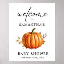 Moderne Floral Fall Babydusche