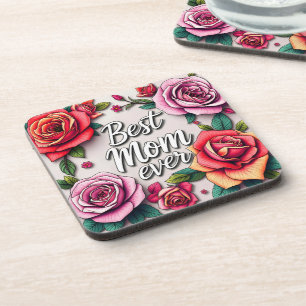 Moderne floral luxuriöse Geschenksammlung Getränkeuntersetzer