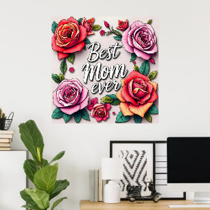 Moderne floral luxuriöse Geschenksammlung Poster
