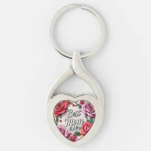 Moderne floral luxuriöse Geschenksammlung Schlüsselanhänger