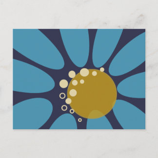 Moderne Florale 3 Abstrakte Gestaltung Postkarte