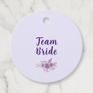 Moderne Florale Aquarell-Team-Braut-Brautjungfernp Geschenkanhänger