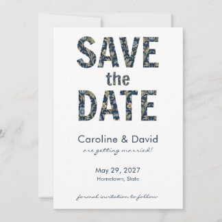 Moderne Florale Art Nouveau Moderne Einfache Hochz Save The Date