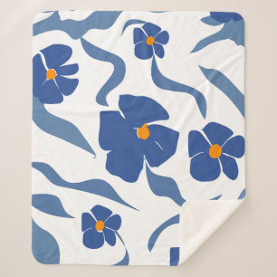 Moderne florale Ästhetik Küsten Sommer Sherpadecke