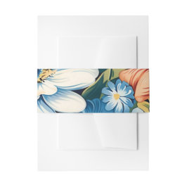 Moderne florale botanische Hochzeit Einladungsbanderole