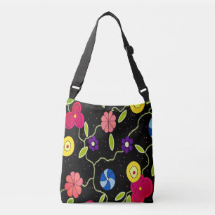 Moderne florale Crossbody-Tasche Tragetaschen Mit Langen Trägern