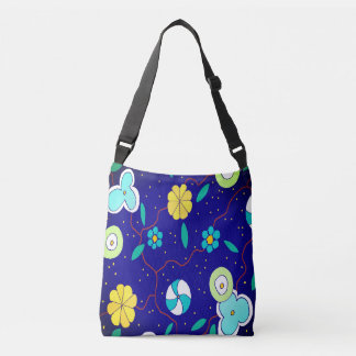 Moderne florale Crossbody-Tasche Tragetaschen Mit Langen Trägern