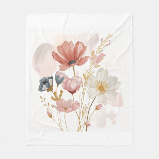 Moderne Florale Gestaltung Fleecedecke