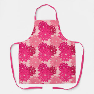 Moderne florale Kimono Print, Coral Pink Schürze