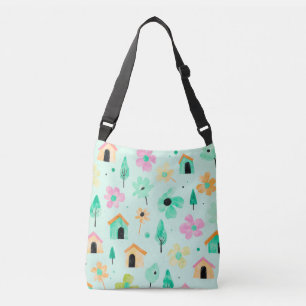 Moderne Florale Kunst-Tasche Tragetaschen Mit Langen Trägern
