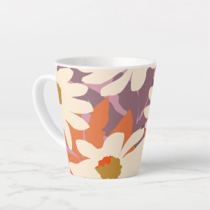 Moderne florale künstlerische Daisies Natur Wohnge Milchtasse