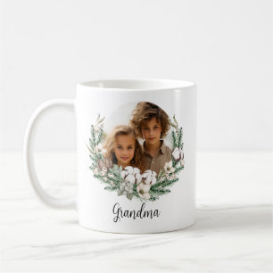 Moderne, florale Stilelemente mit Aquarellfarbe Fo Kaffeetasse