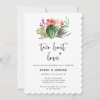 Moderne florale Taco Bout Liebe Engagement Party