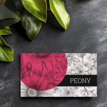 Moderne florale Visitenkarten Professionelle Blume