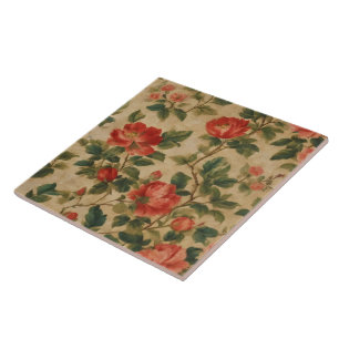Moderne Florale Wasserfarbe Vintage-Kollektion Fliese