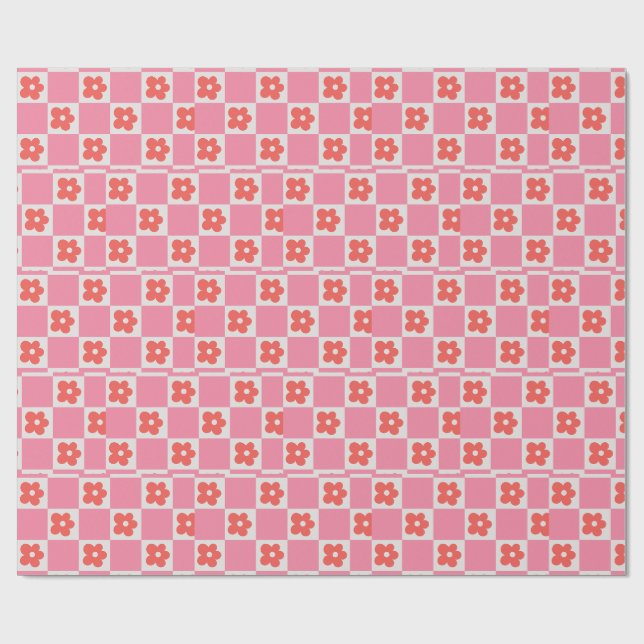 Moderne Floralverpackung | Elegante Botanik Geschenkpapier (Flach)