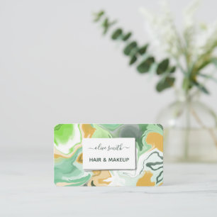 Moderne flüssige Acrylkunde Visitenkarte