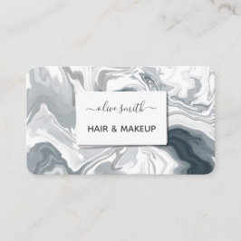 Moderne flüssige Acrylkunde Visitenkarte